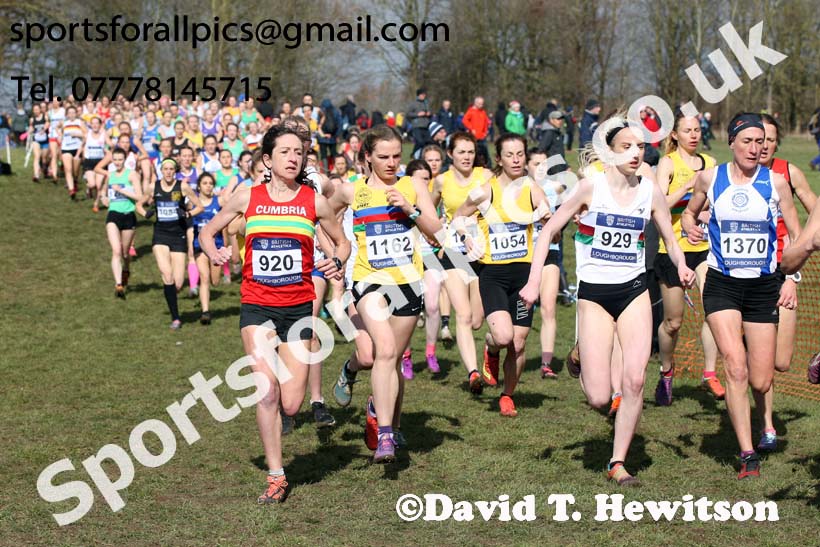 Senior womens 2019 British Athletics Inter Counties Cross Country, Prestwood Hall, Loughborough. Photo:  David T. Hewitson/Sports for All Pics
